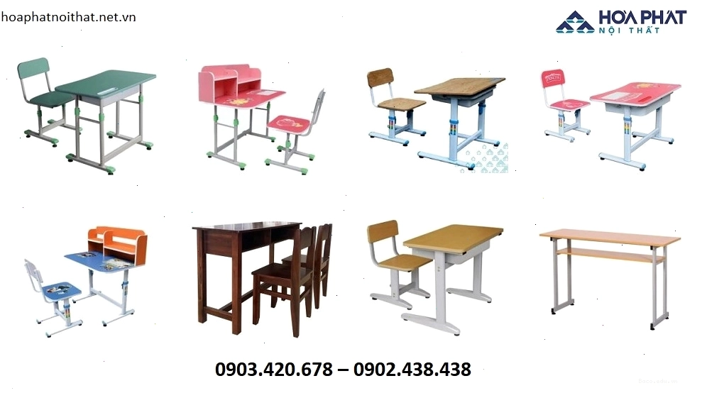 Bàn học sinh có ngăn kéo tiện lợi giúp bé sắp xếp sách vở gọn gàng
