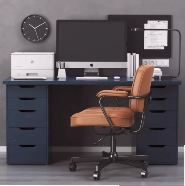 Bàn Ikea giúp góc làm việc trở nên khoa học và ngăn nắp