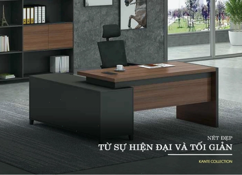 Bàn làm việc giám đốc Kante với thiết kế tinh tế, mang lại cảm hứng làm việc
