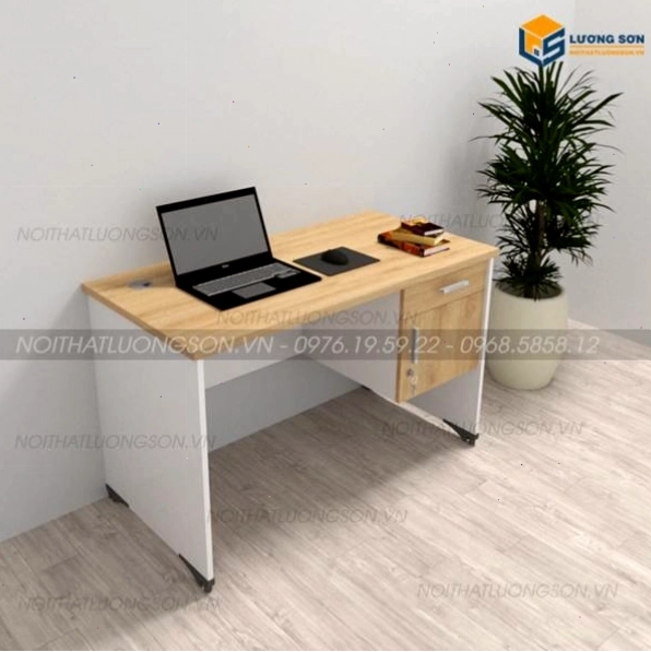 Bàn nhân viên hộc treo chân Fami BLV66V kích thước 1m2