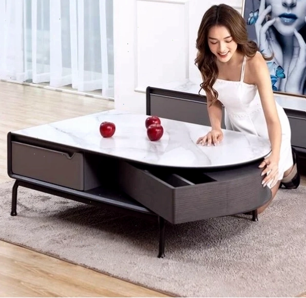 Bàn trà mặt đá đẹp, tạo điểm nhấn sang trọng cho không gian phòng khách