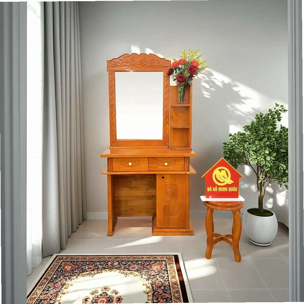 Bàn trang điểm gỗ thông 1M - SP565