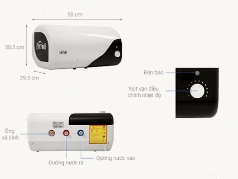 Bảng giá bình nóng lạnh 20l tốt nhất hiện nay
