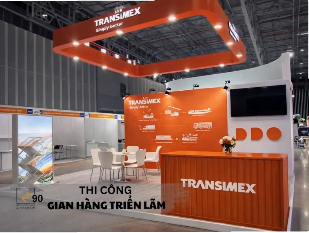 Báo giá chi phí thi công booth triển lãm nội thất M90
