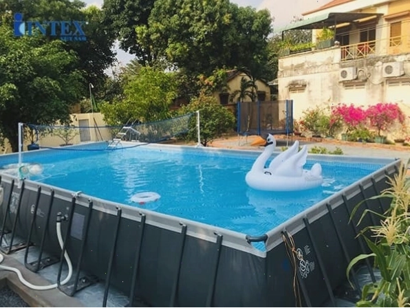Bể bơi lắp ghép Intex dễ dàng tháo lắp và di chuyển