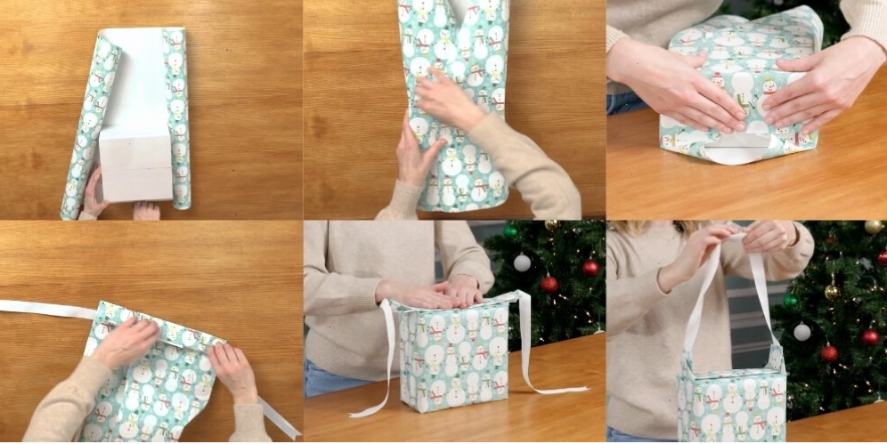 Biến hộp quà thành một chiếc túi xách nhỏ tiện lợi