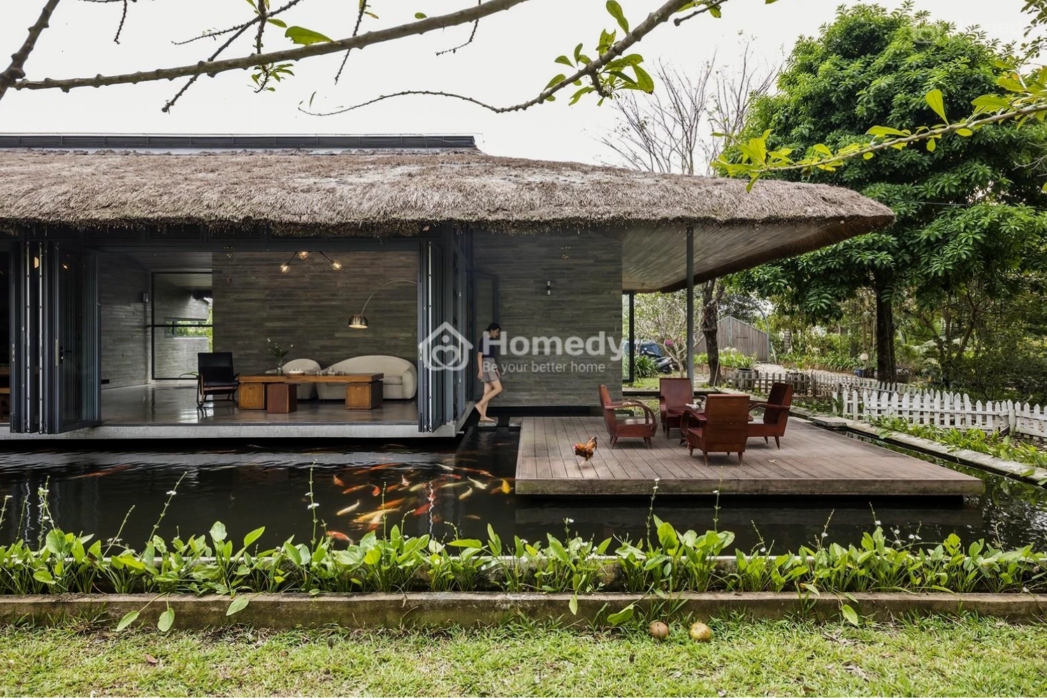Biệt thự nhà lá với thiết kế độc đáo và sang trọng