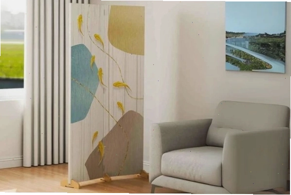Bình phong vách ngăn với họa tiết tinh xảo, tạo điểm nhấn cho không gian