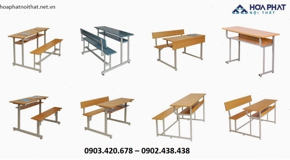 Bộ bàn ghế học sinh Hòa Phát với chất liệu cao cấp, đảm bảo an toàn cho sức khỏe