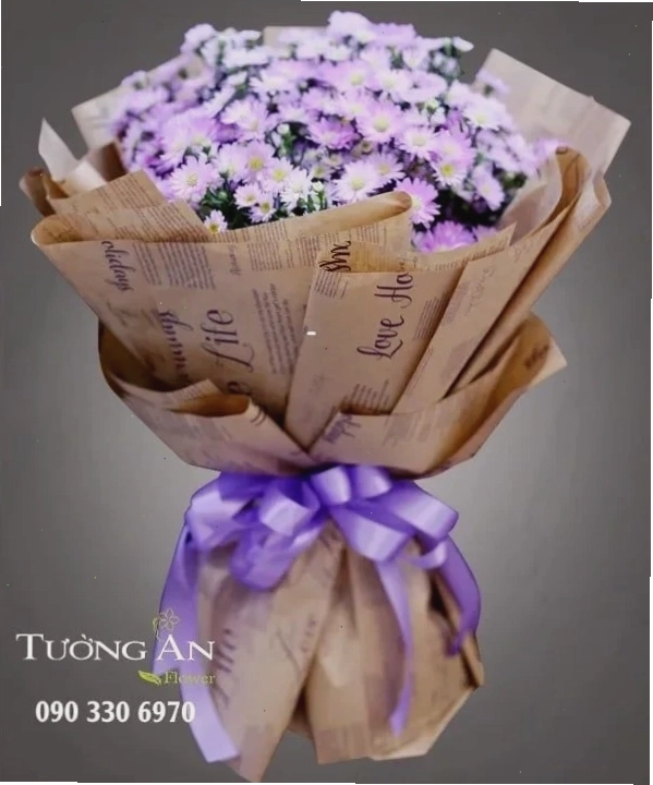 Bó hoa thạch thảo tím