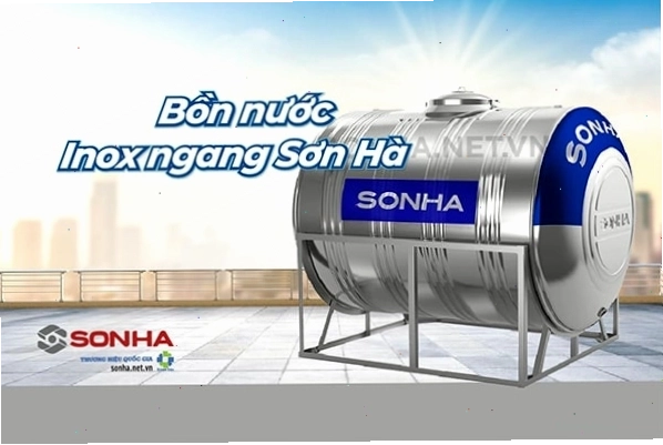 Bồn inox ngang Sơn Hà