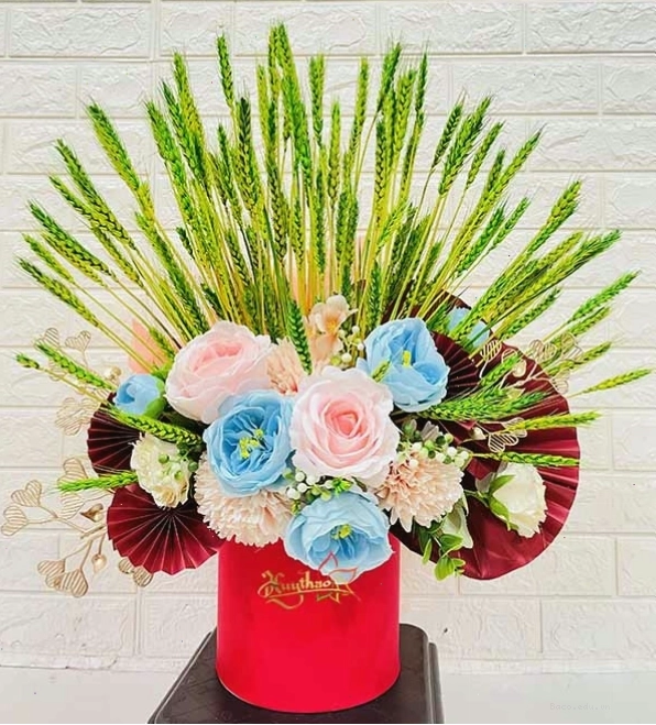 Bông lúa được sử dụng làm đồ trang trí Tết