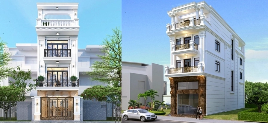 [BST] 20+ Mẫu thiết kế nhà phố tân cổ điển đẹp nhất 2023