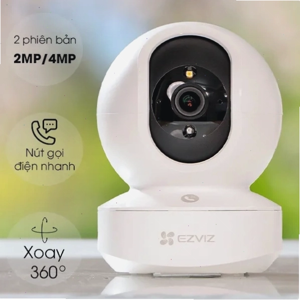 Camera Ezviz CS TY1 4MP với độ phân giải sắc nét và khả năng đàm thoại hai chiều.