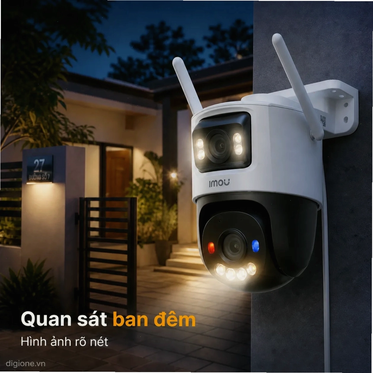 Camera Imou Cruiser Dual 2 IPC-S7XEP với thiết kế sang trọng