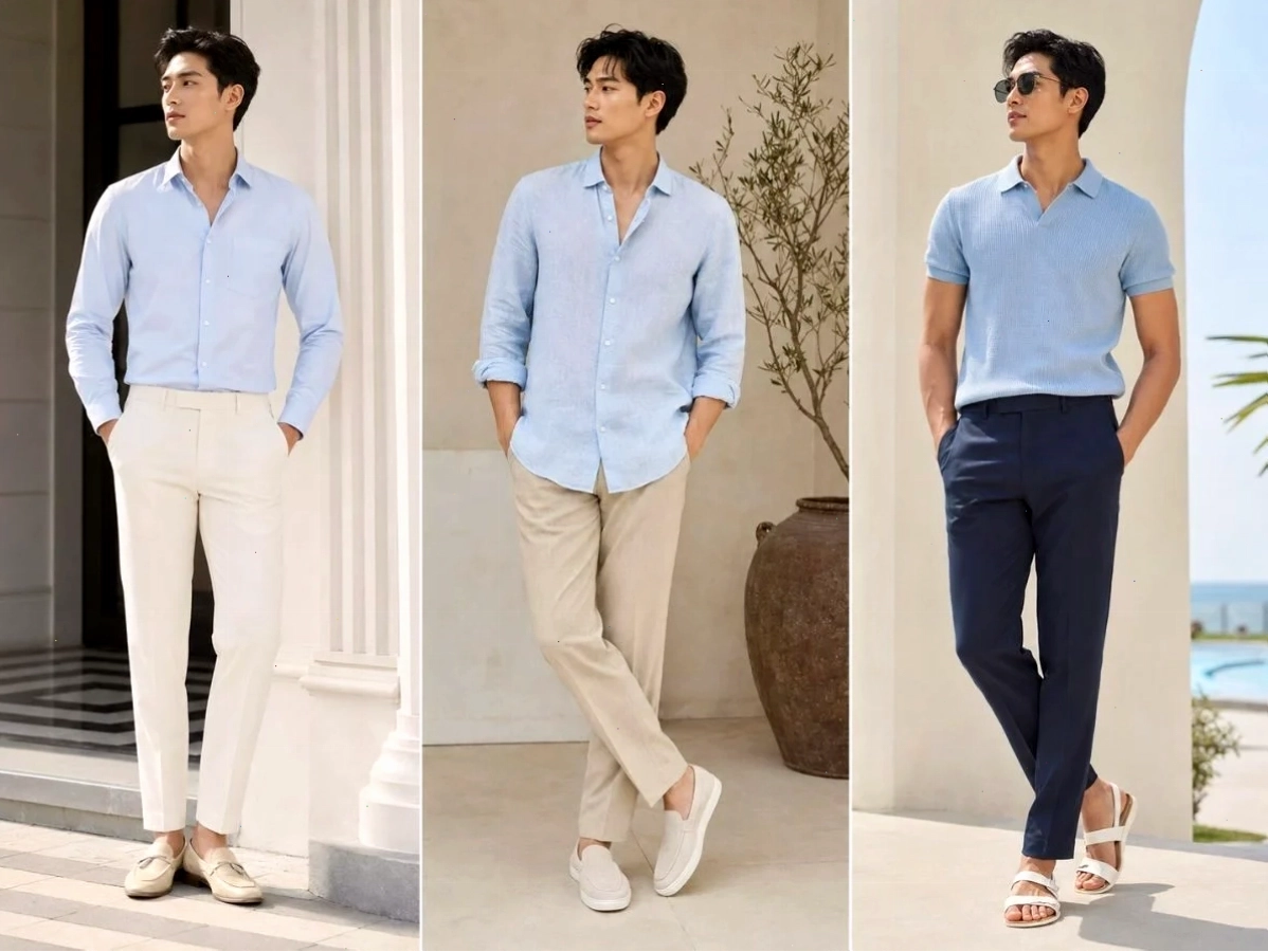 Chất liệu phù hợp giúp outfit thanh lịch hơn