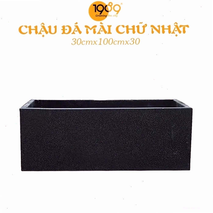Chậu Đá Mài Chữ Nhật 30x30x100 cm, sự kết hợp tinh tế giữa kích thước và kiểu dáng
