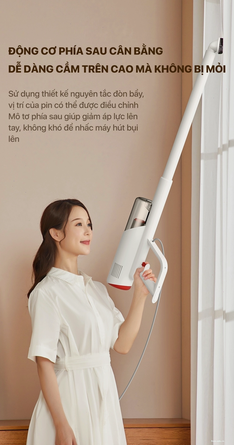 Chi tiết các bộ phận của máy hút bụi Deerma DX300