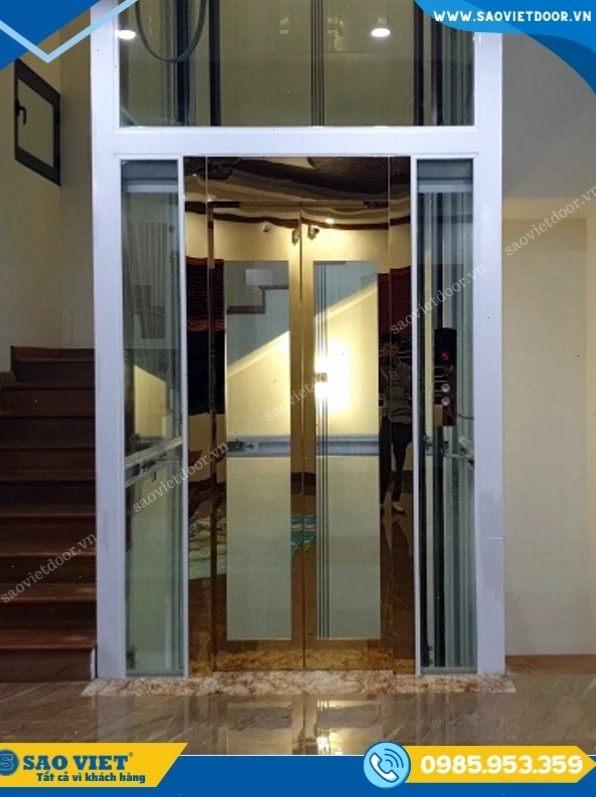 Chi tiết cấu tạo vách kính thang máy cường lực