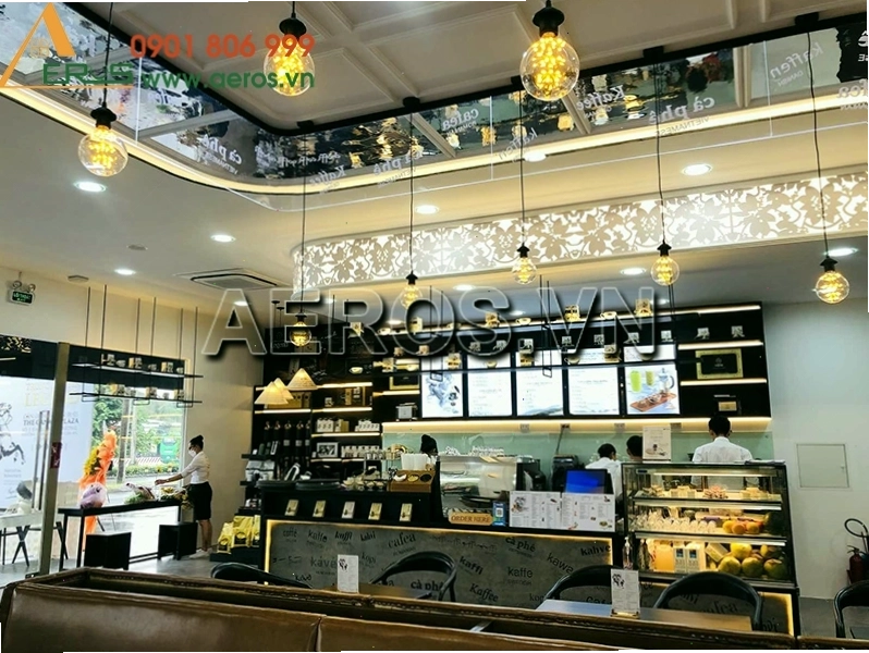 Chi tiết trang trí độc đáo trong quán cafe
