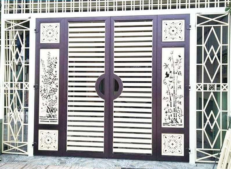Chiêm ngưỡng 60+ mẫu cổng sắt 4 cánh đẹp nhất 2026