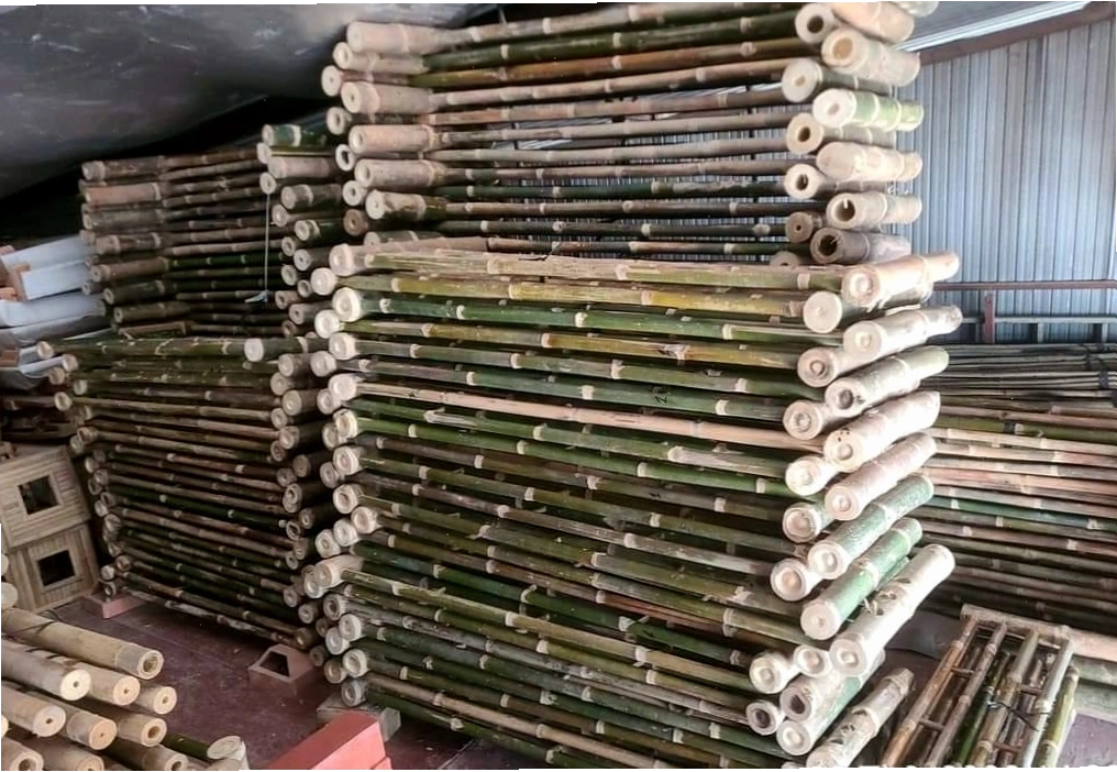 Chõng tre với thiết kế tinh tế, là điểm nhấn cho phòng khách hiện đại