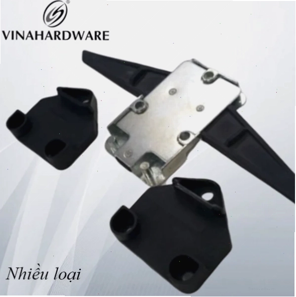 Chốt cho hộc tủ Vinahardware - VNH286318 - Đen (Bộ)