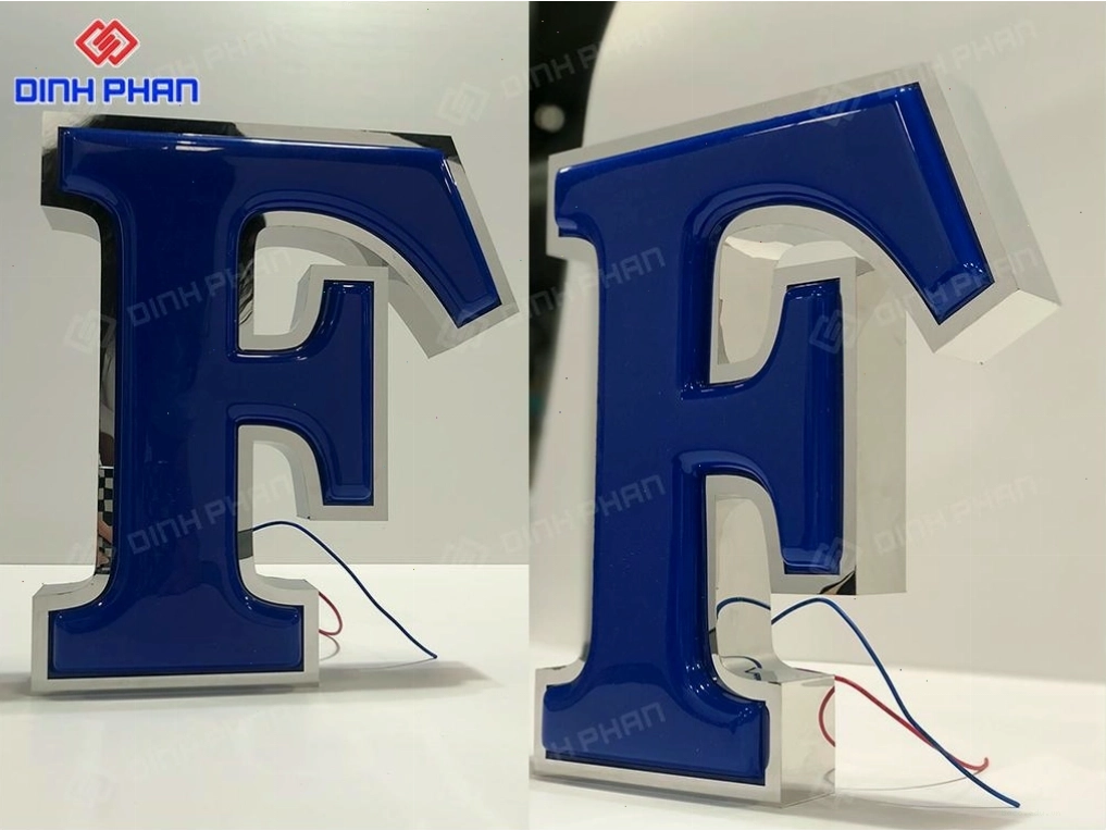 Chữ mica hút nổi được gia công tỉ mỉ