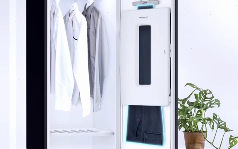 Chức năng Xử lý ly quần trên tủ LG Styler