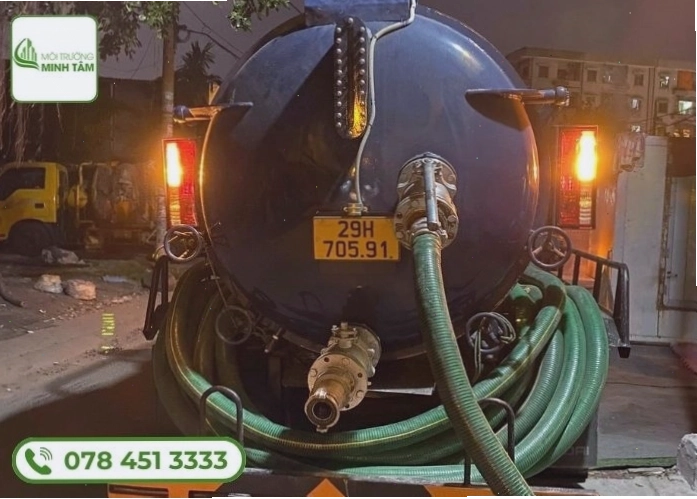 Công nghệ hút hầm cầu chân không hiện đại