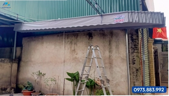 Công trình mái kéo xếp được lắp đặt tại Hà Nội