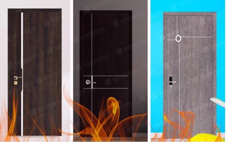 Cửa gỗ chống cháy với thiết kế hiện đại và khả năng chống cháy cao