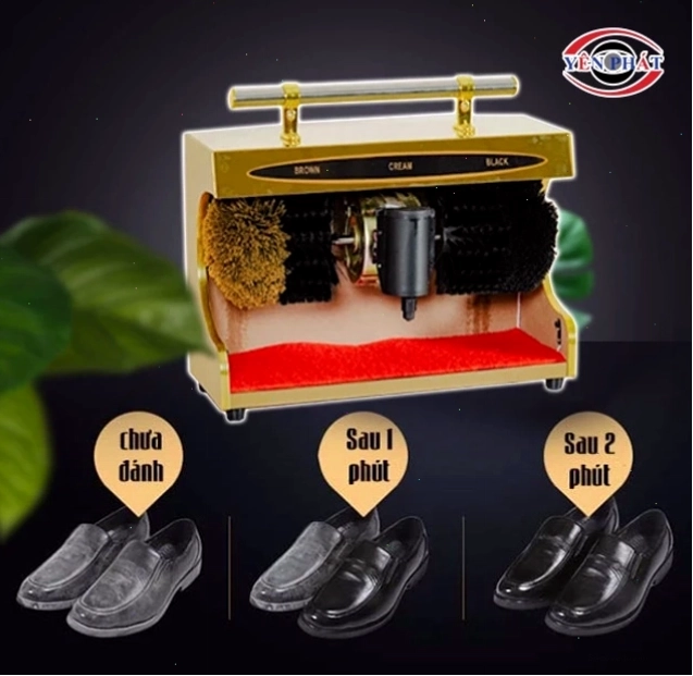 Đánh giày sạch nhanh chóng với máy đánh giày gia đình