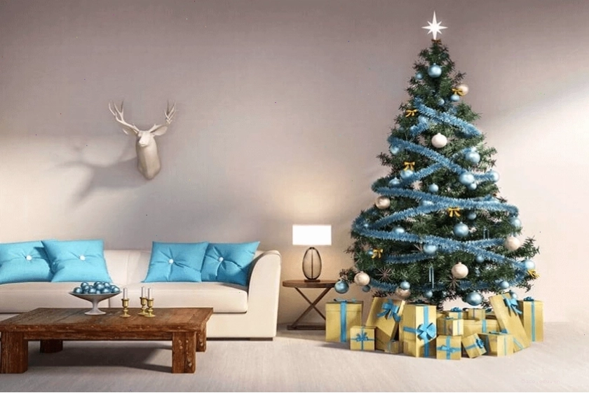 Dây tua rua là vật trang trí cây thông noel phổ biến