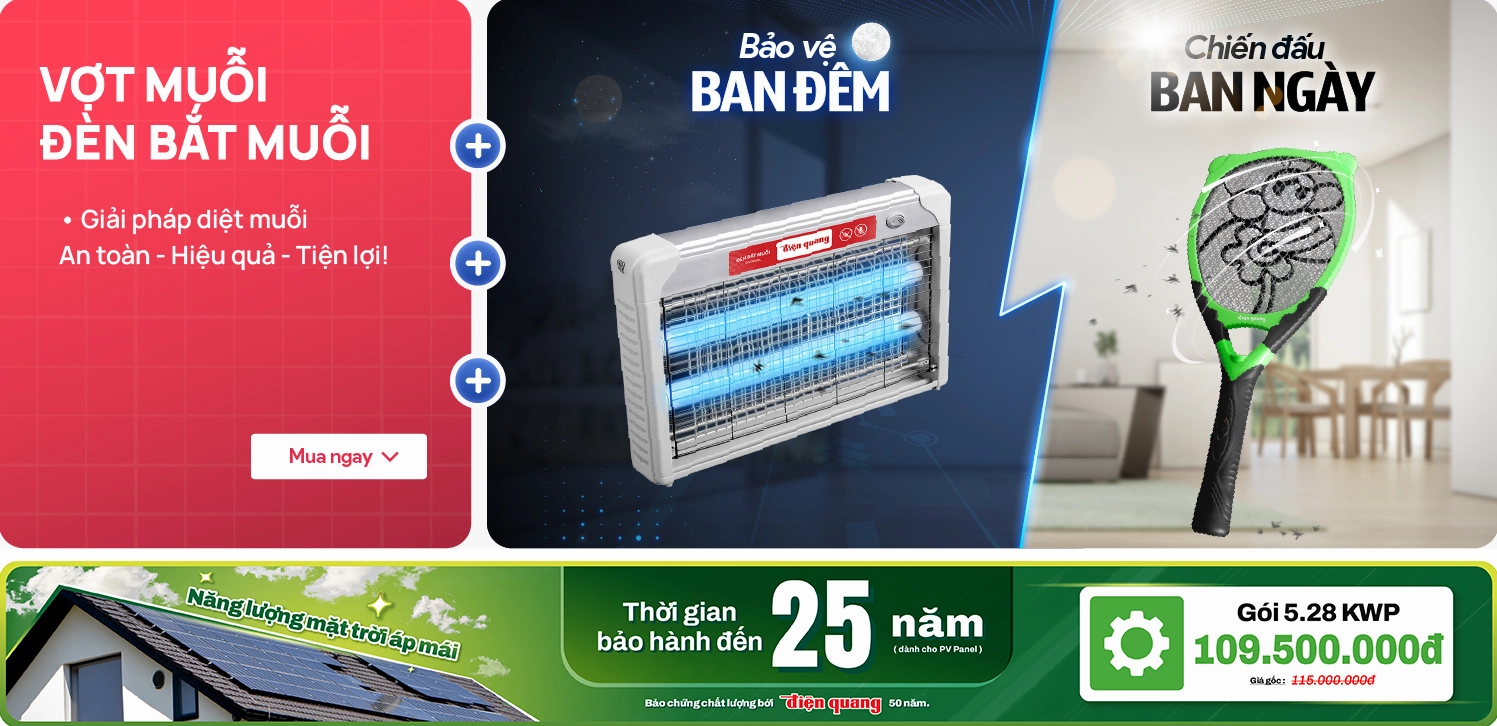 Đèn Bắt Muỗi Điện Quang và Rạng Đông: Giải Pháp Hiệu Quả Cho Ngôi Nhà Bạn