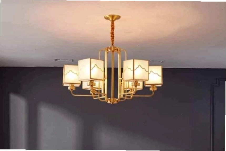 Đèn chùm đẹp cho phòng khách hiện đại