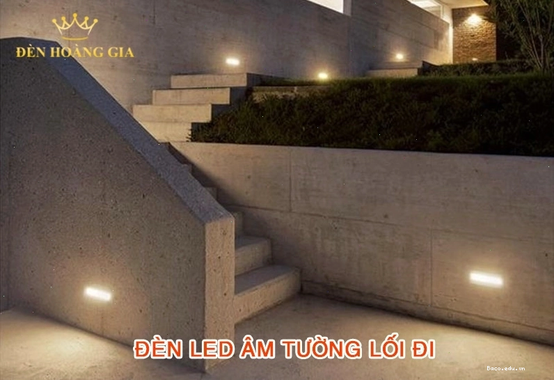 Đèn led âm tường lối đi