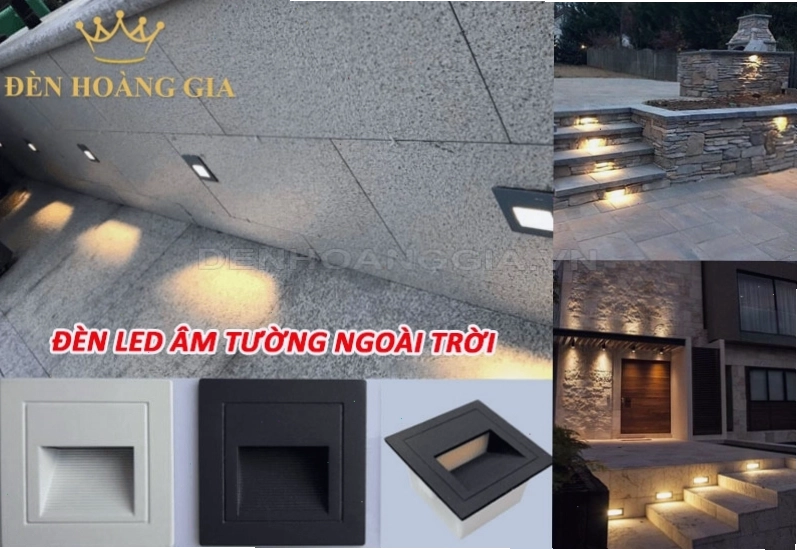 Đèn led âm tường ngoài trời