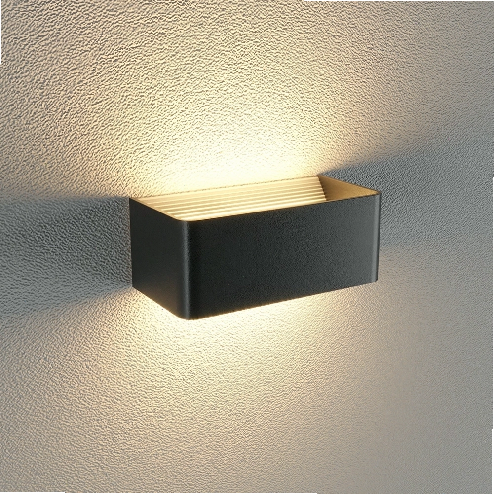 Đèn led gắn tường trong nhà LWA9011-2-BK, thiết kế thanh lịch