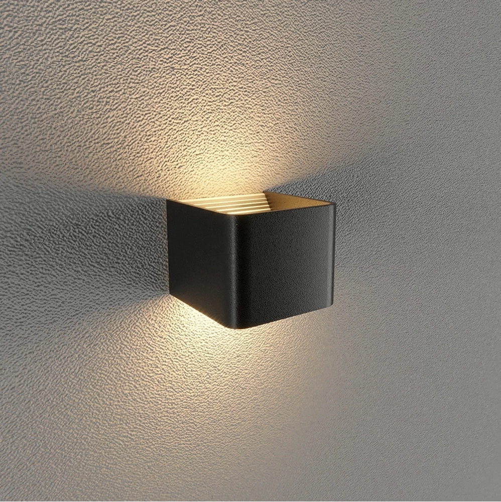 Đèn led gắn tường trong nhà LWA901A-BK, kiểu dáng tối giản