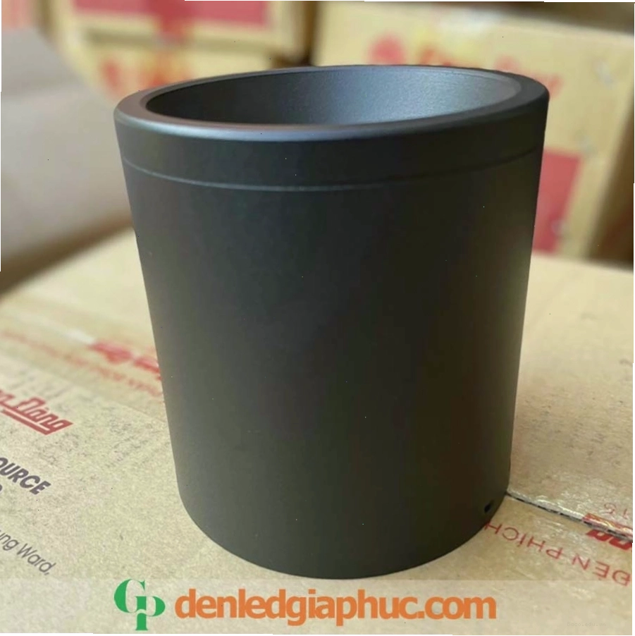 Đèn led ống bơ rạng đông 12w sơn đen