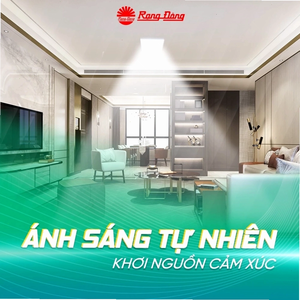 Đèn ốp trần Rạng Đông với ánh sáng tự nhiên
