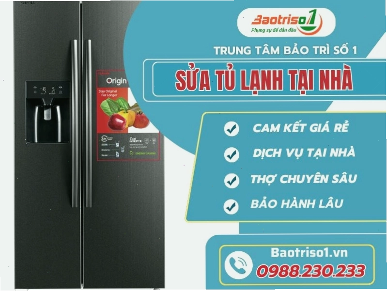 Dịch vụ sửa tủ lạnh tại nhà của Baotriso1 với chất lượng cao và giá cả hợp lý