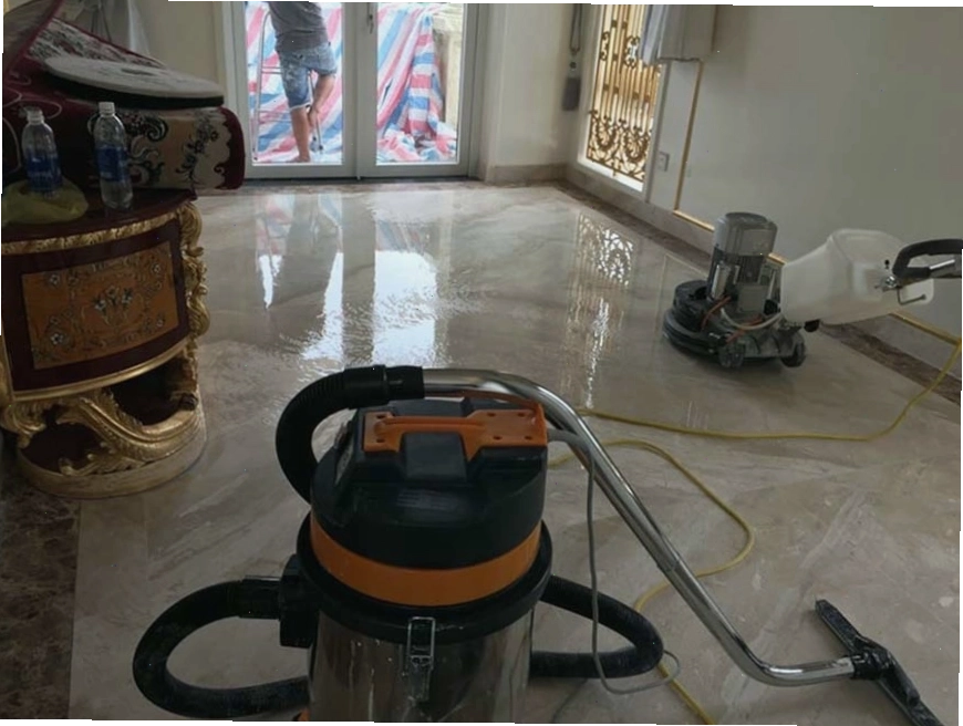 Dịch vụ vệ sinh cleansaigon thực hiện làm sạch phần tinh sau xây dựng