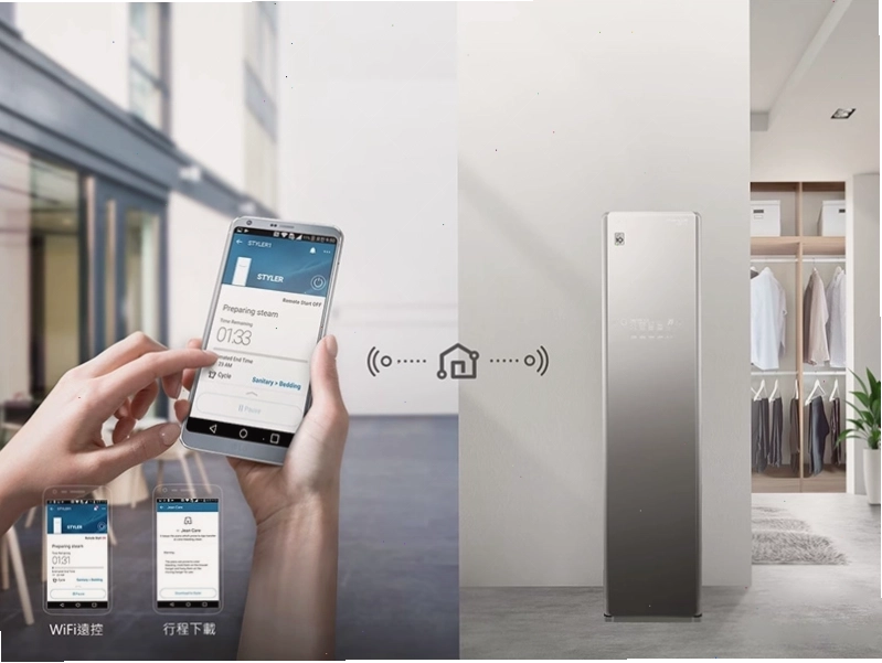 Điều khiển tủ chăm sóc quần áo LG từ xa với smartphone tiện lợi