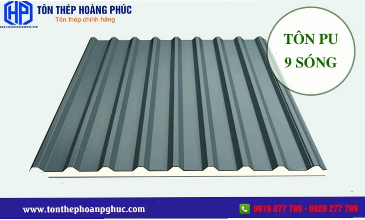 Độ bền cao của tôn PU 9 sóng