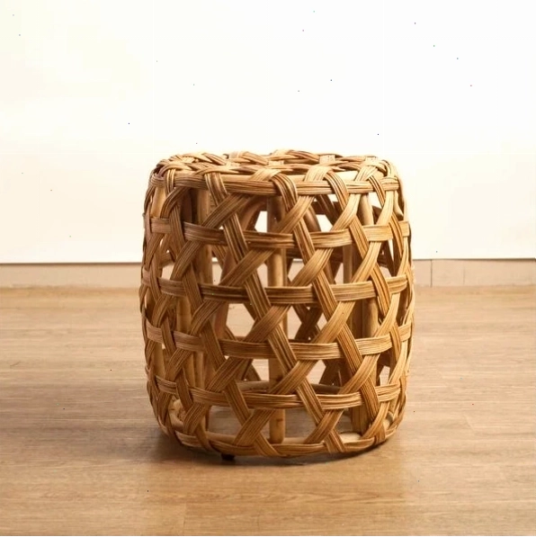 Đôn trụ rỗng fluto mây tre