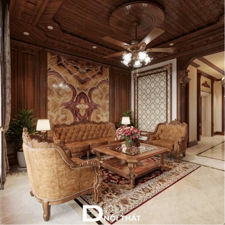 Dự án thiết kế nội thất nhà phố phong cách cổ điển cho anh Minh - Nghệ An