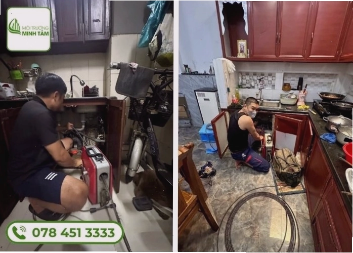 Đường ống thoát nước bị tắc nghẽn nghiêm trọng