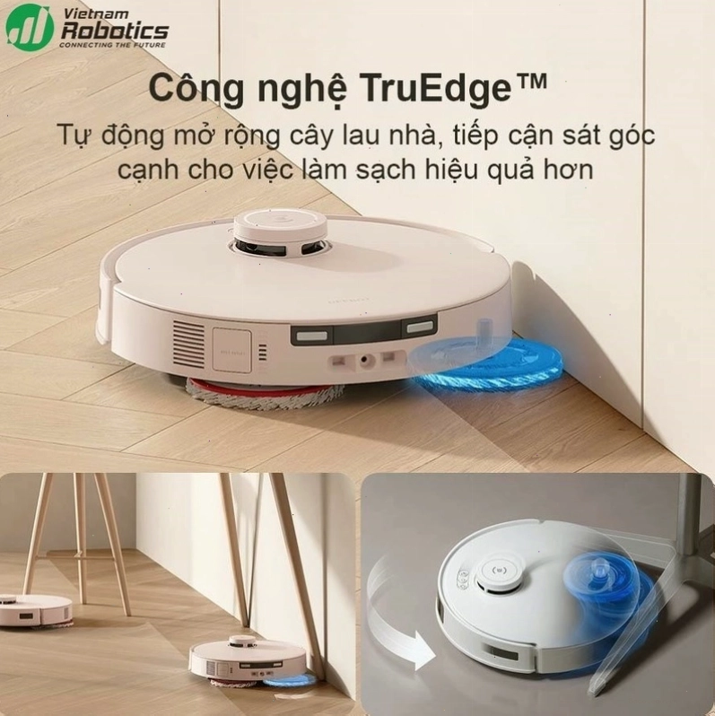 Ecovacs Deebot T30 Pro Omni làm sạch hiệu quả ở các cạnh tường